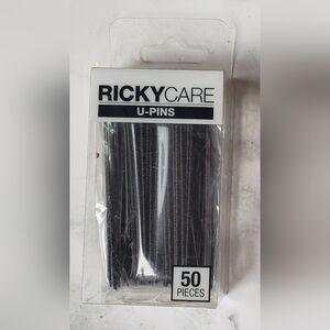 ⭐NWT RickyCare NYC 50Pc Black Bobby Pins Hair Updo Salon Quality